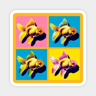 Pop Lemon Goldfish - Cool Aquarium Fish Magnet