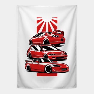 Honda Mix On Back Tapestry