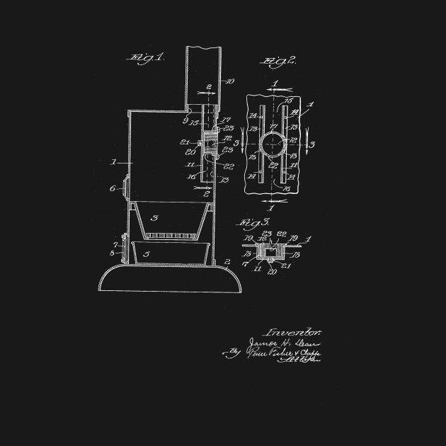 Draft Attachment for Stoves Vintage Patent Drawing by TheYoungDesigns