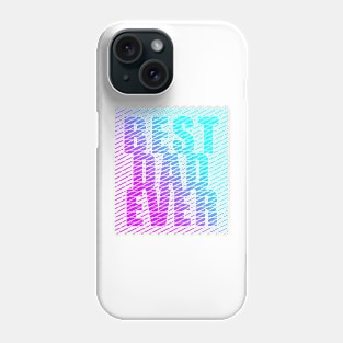 Best Dad Ever Cool Typography Blue Purple Phone Case