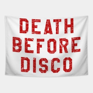 DEATH BEFORE DISCO STRIPES Tapestry