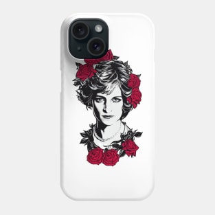 Red Roses - Princess Diana Phone Case