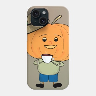 Coffee drinker winter squash Phone Case