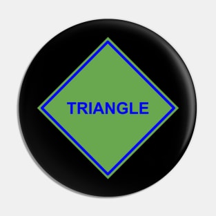 Green Blue Triangle Pin