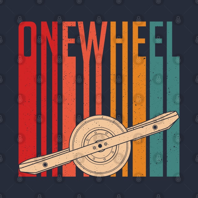 Onewheel Retro Vintage Float Life One Wheel by Funky Prints Merch