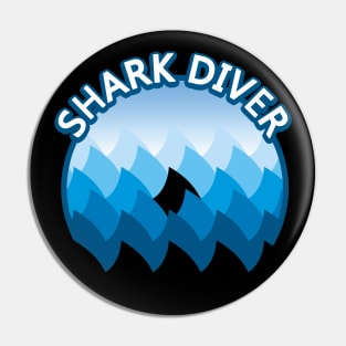 Shark Diver Pin