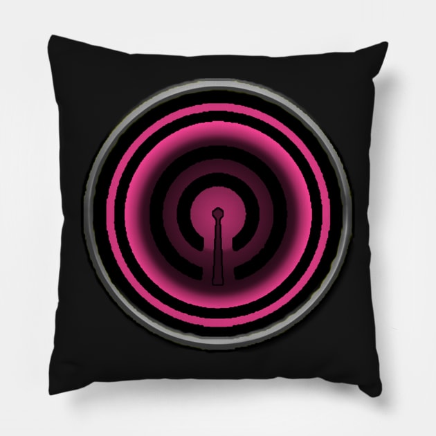 Pink Caster Emblem (Radio Sentai Castranger) Pillow by Castranger