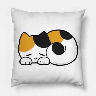 Sleepy Cat - Calico Pillow