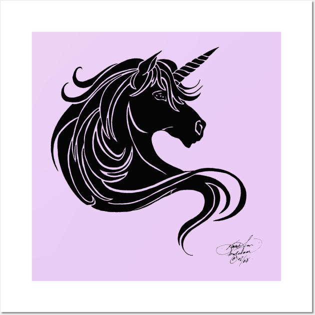 Unicorns Blackunicorn Sticker by Afro Unicorn