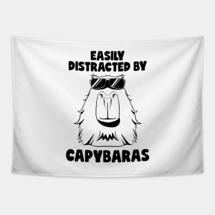 Easily distracted By Capybaras Lover Rodent Cute Capybara Tapestry