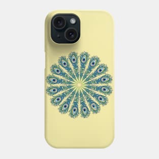 Peacock Feather Mandala Phone Case