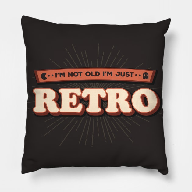 Not Old School Just Retro Pillow by TheHookshot