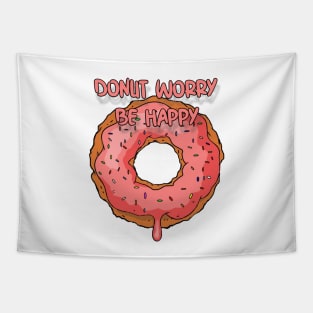 DONUT WORRY BE HAPPY Tapestry