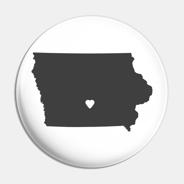 Iowa Love Pin by juniperandspruce