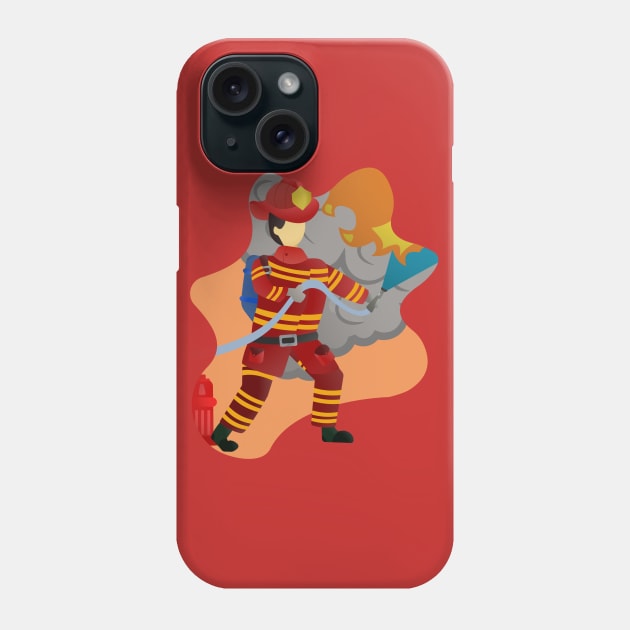 Fire Fighter Phone Case by cervinyeo