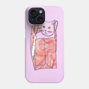 Cat's in the painted bag! Phone Case