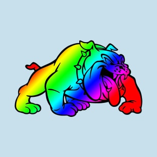 Bulldog with Rainbow Fill T-Shirt