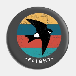 Martin bird, the flight virtuoso, design for birds lovers Pin