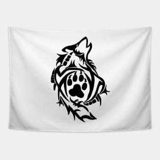 Tribal wolf n ° 2 Tapestry