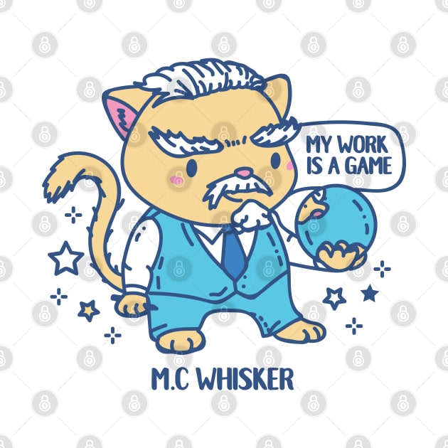 M.C Whisker funny Artist Animal pun by SPIRIMAL