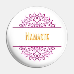 yoga, meditation, namaste tee Pin