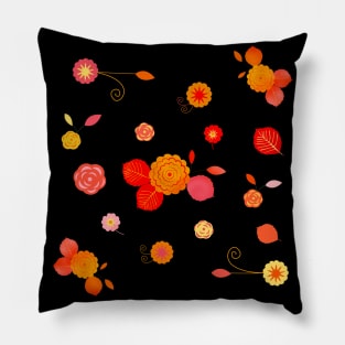 Colorful Floral Pillow