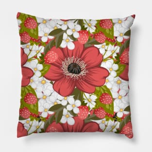 Tropical Summer Flower Pillow