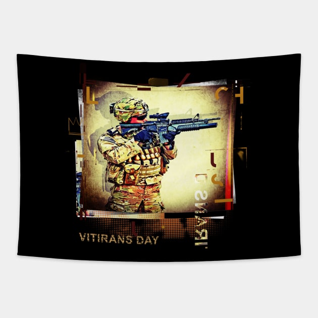 Veterans Day Tapestry by remixer2020