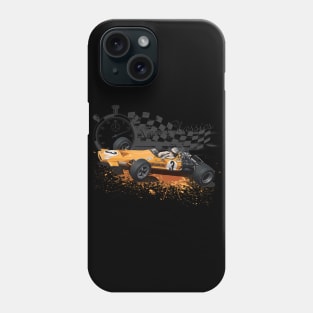 Retro Formula 1 T-Shirt - Denny Hulme McLaren M7A Design Phone Case