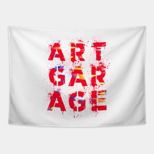 Street Art Garage Splash Graffiti Tapestry