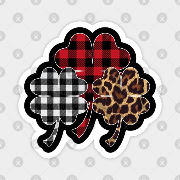 buffalo plaid Magnet by BaderAbuAlsoud