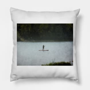 Paddle Boarding on a Lake Pillow