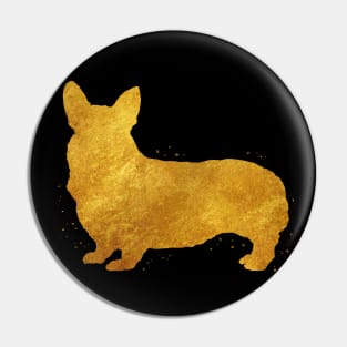 Pembroke Welsh Corgi golden art Pin