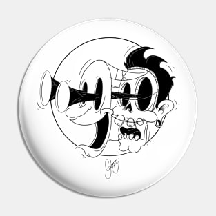 Pealed Face Pin