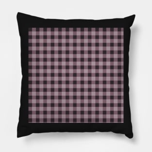 Gingham   by Suzy Hager        Amari Collection 107    Shades of Grey, Violet and Brown Pillow