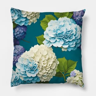 Light Hydrangeas Fantasy Pillow