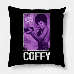 Foxy Nurse Turned Vigilante Coffys Movie Tribute Tee Pillow