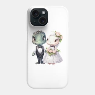 Crocodile Couple Gets Married Phone Case