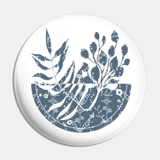 Soft floral pattern of blue tones Pin