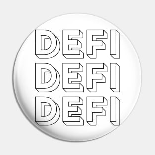 DeFi Decentralized Finance Crypto Pin