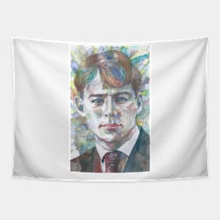 SERGEI YESENIN watercolor portrait Tapestry