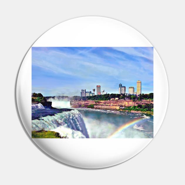 Niagara Falls NY - Under the Rainbow Pin by SusanSavad