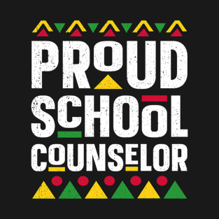 Proud School Counselor Africa Black History Month T-Shirt