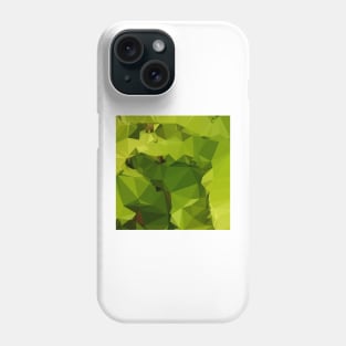 Avocado Green Abstract Low Polygon Background Phone Case