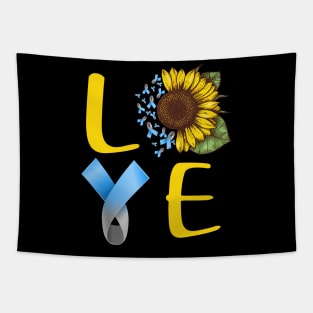 love diabetes sunflower Tapestry