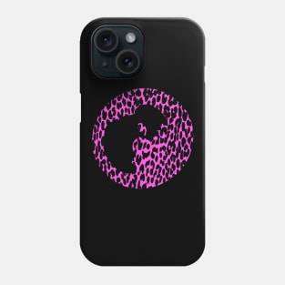 Pink Leopard Print Coffee Cup Stain Ring Phone Case