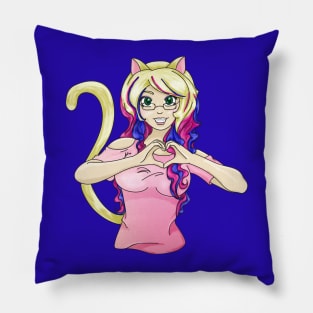 :3 <3  (Kitty Love) Pillow