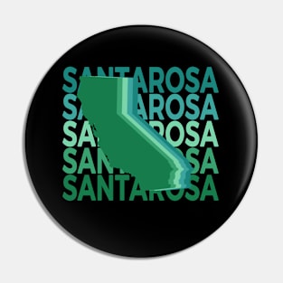 Santa Rosa California Green Repeat Pin