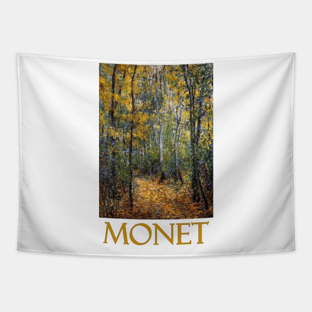 Wood Lane by Claude Monet Tapestry by Naves