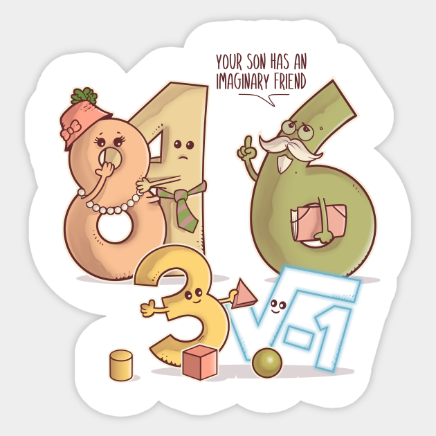 Imaginary - Mathematics - Sticker